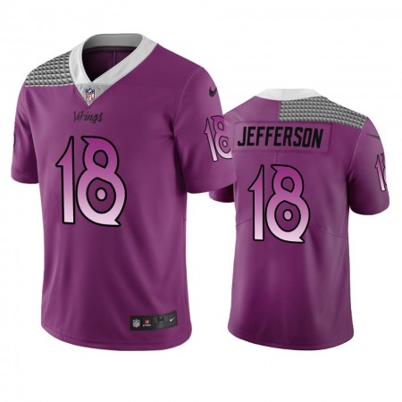 Camiseta Hombre NFL Minnesota Vikings Justin Jefferson 18 Púrpura City Edition Vapor Limited Camiseta Hombre NFL Minnesota Vikings Justin Jefferson 18 Púrpura City Edition Vapor Limited